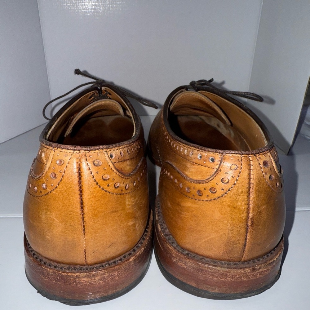 Allen Edmonds Strand Men's Size 9 D Cap Toe Oxford Walnut Leather Shoes 1635 - Picture 2 of 11